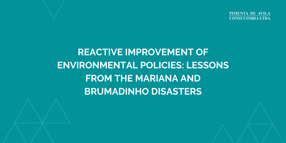 Reactive improvement of environmental policies- lessons from the Mariana and Brumadinho disasters – blog Reactive improvement of environmental policies: lessons from the Mariana and Brumadinho disasters