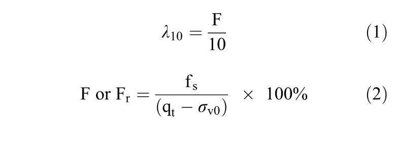 Equation 1 and 2