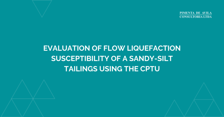 Evaluation of flow liquefaction susceptibility of a sandy-silt tailings using the CPTu - site