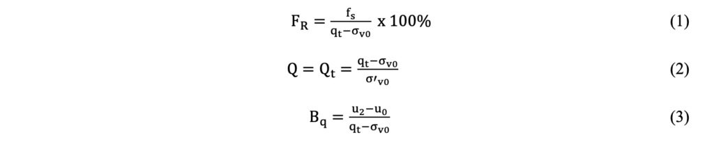 Equations 1 to 3